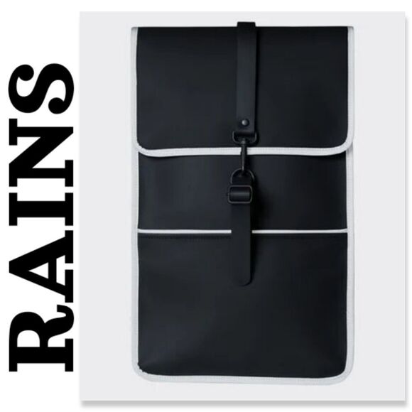RAINS BACKPACK - BLACK REFLECTIVE - Picture 1 of 10